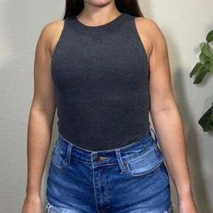 FREE PEOPLE Grey Bodysuit